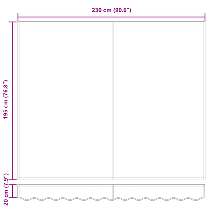 Utrækkelig Markise Creme 250x200 Cm - billede 12