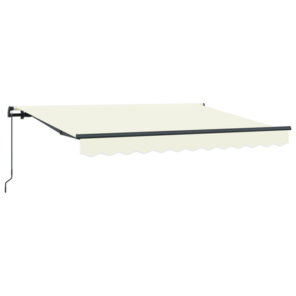 Utrækkelig Markise Creme og Antracit 250 X 200 Cm 2.5 X 2 M - billede 2