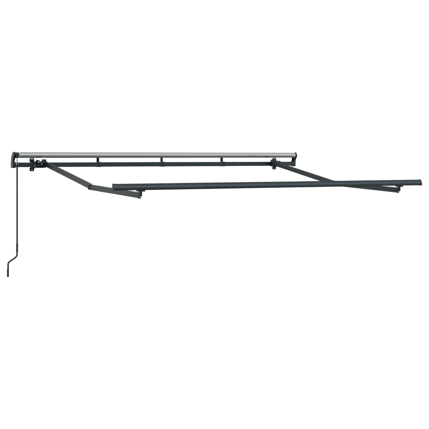 Utrækkelig Markise Creme og Antracit 250 X 200 Cm 2.5 X 2 M - billede 4