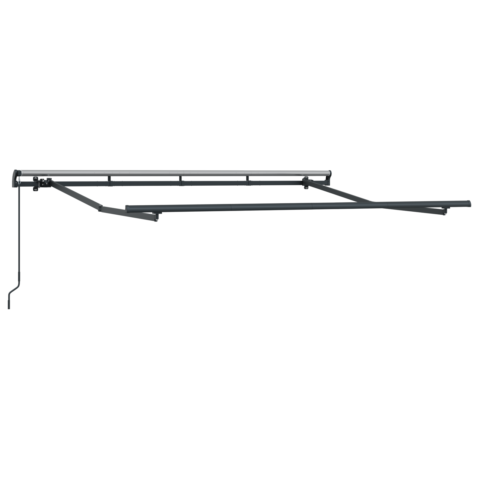 Utrækkelig Markise Creme og Antracit 250 X 200 Cm 2.5 X 2 M - billede 4