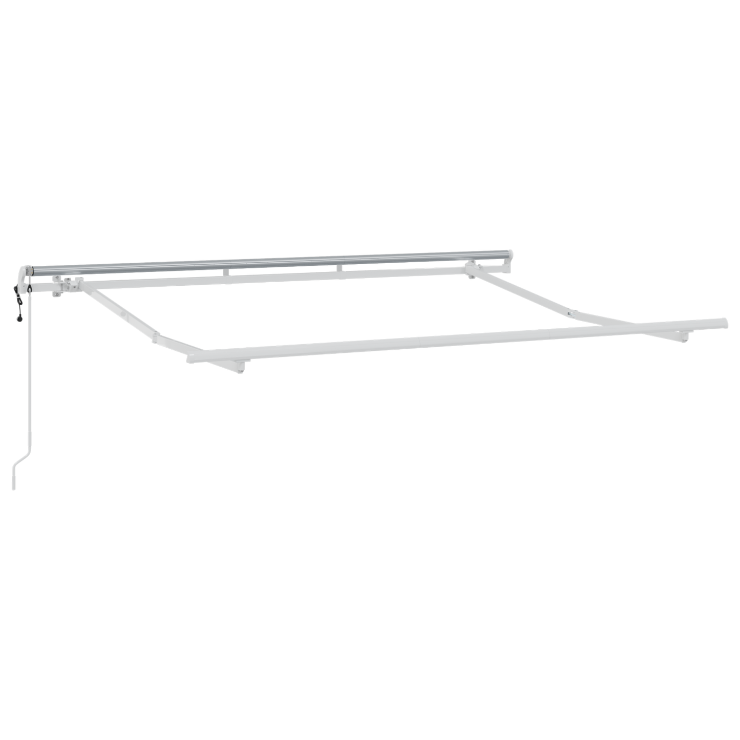 Utrækkelig Markise Creme og Hvid 250 X 200 Cm 2.5 X 2 M - billede 4