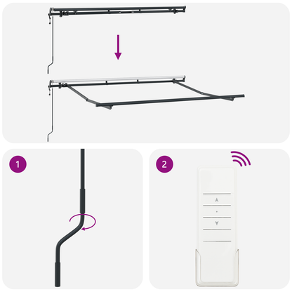 Utrækkelig Markise Creme og Antracit 250 X 200 Cm 2.5 X 2 M - billede 9