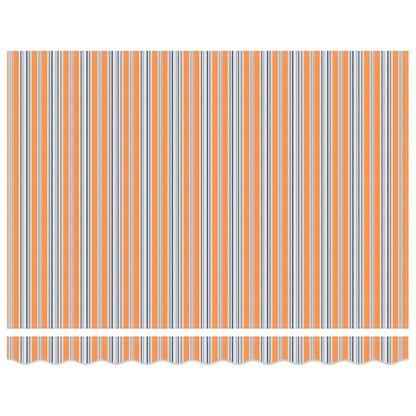 Utrækkelig Markise Gul og Orange og Hvid 250 X 200 Cm 2.5 X 2 M - billede 6