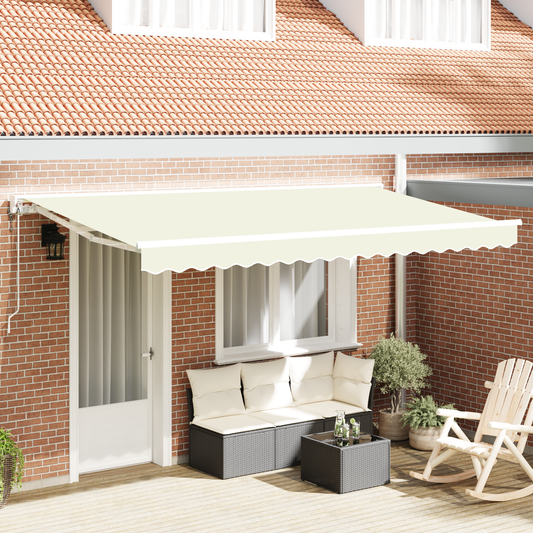 Utrækkelig Markise Creme 350x200 Cm Stof - hovedbillede