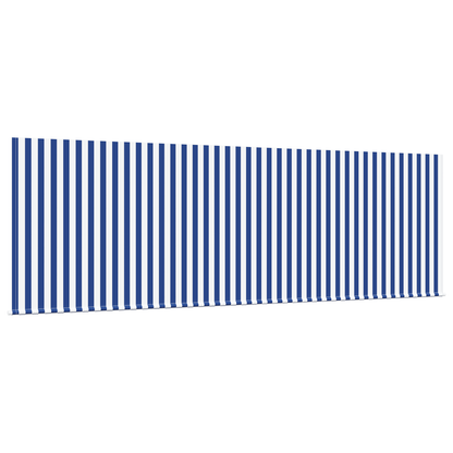 Utrækkelig Markise Stribet Blå og Hvid Hvid 350 X 200 Cm - billede 4