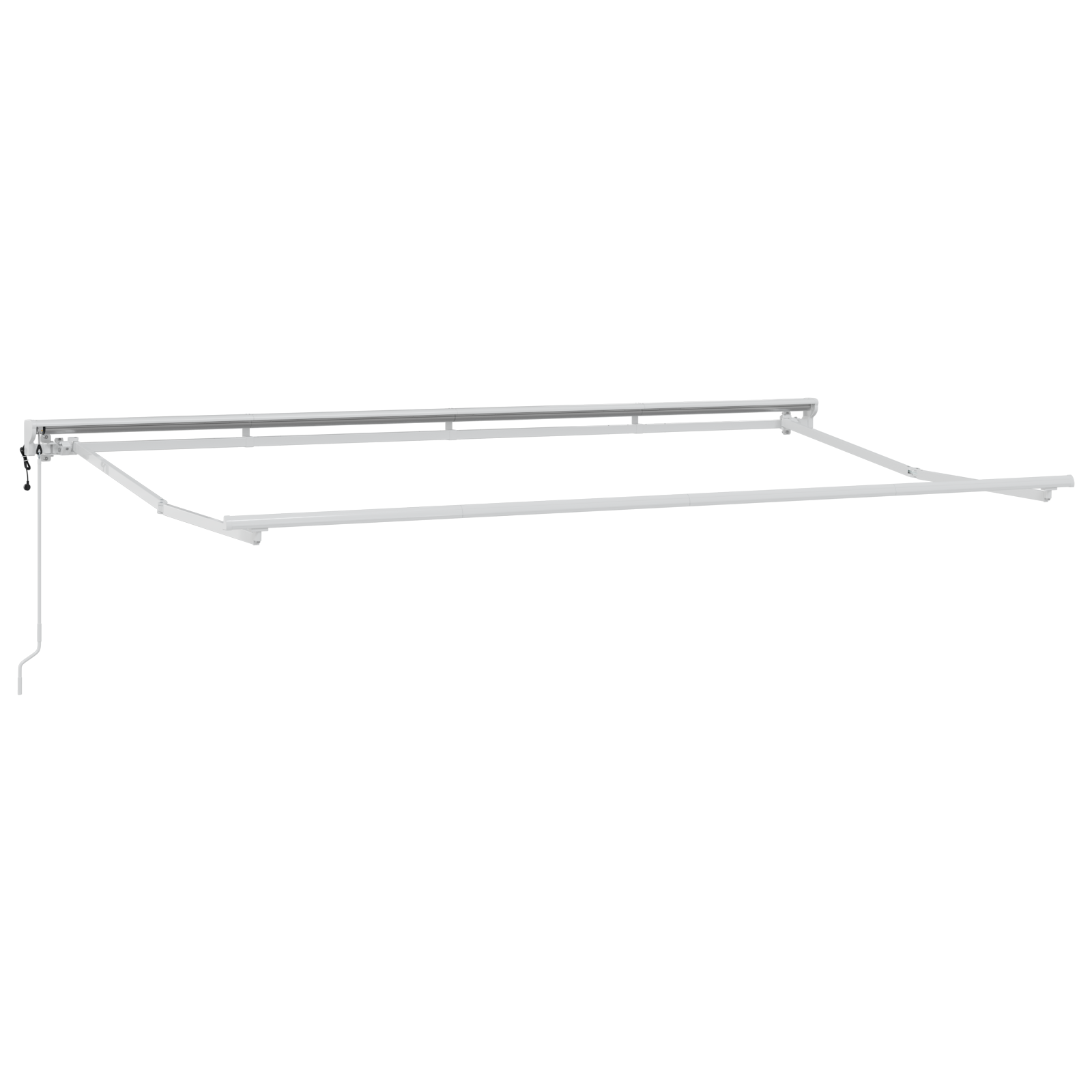 Utrækkelig Markise Stribet Blå og Hvid Hvid 350 X 200 Cm - billede 6