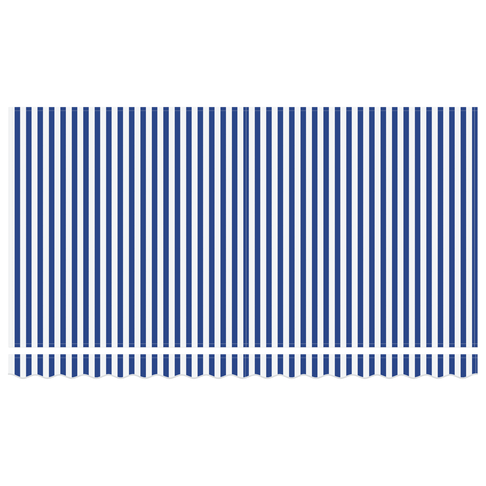 Utrækkelig Markise Stribet Blå og Hvid Hvid 350 X 200 Cm - billede 8