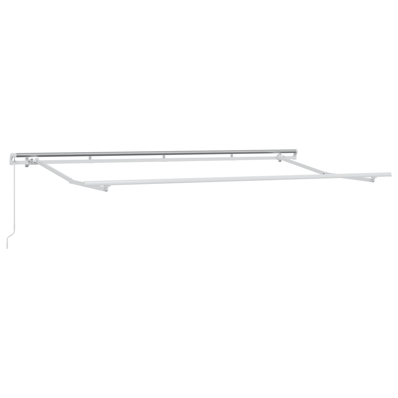 Utrækkelig Markise Stribet Blå og Hvid Hvid 350 X 200 Cm - billede 4