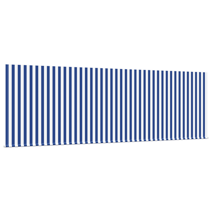 Utrækkelig Markise Stribet Blå og Hvid Hvid 350 X 200 Cm - billede 5