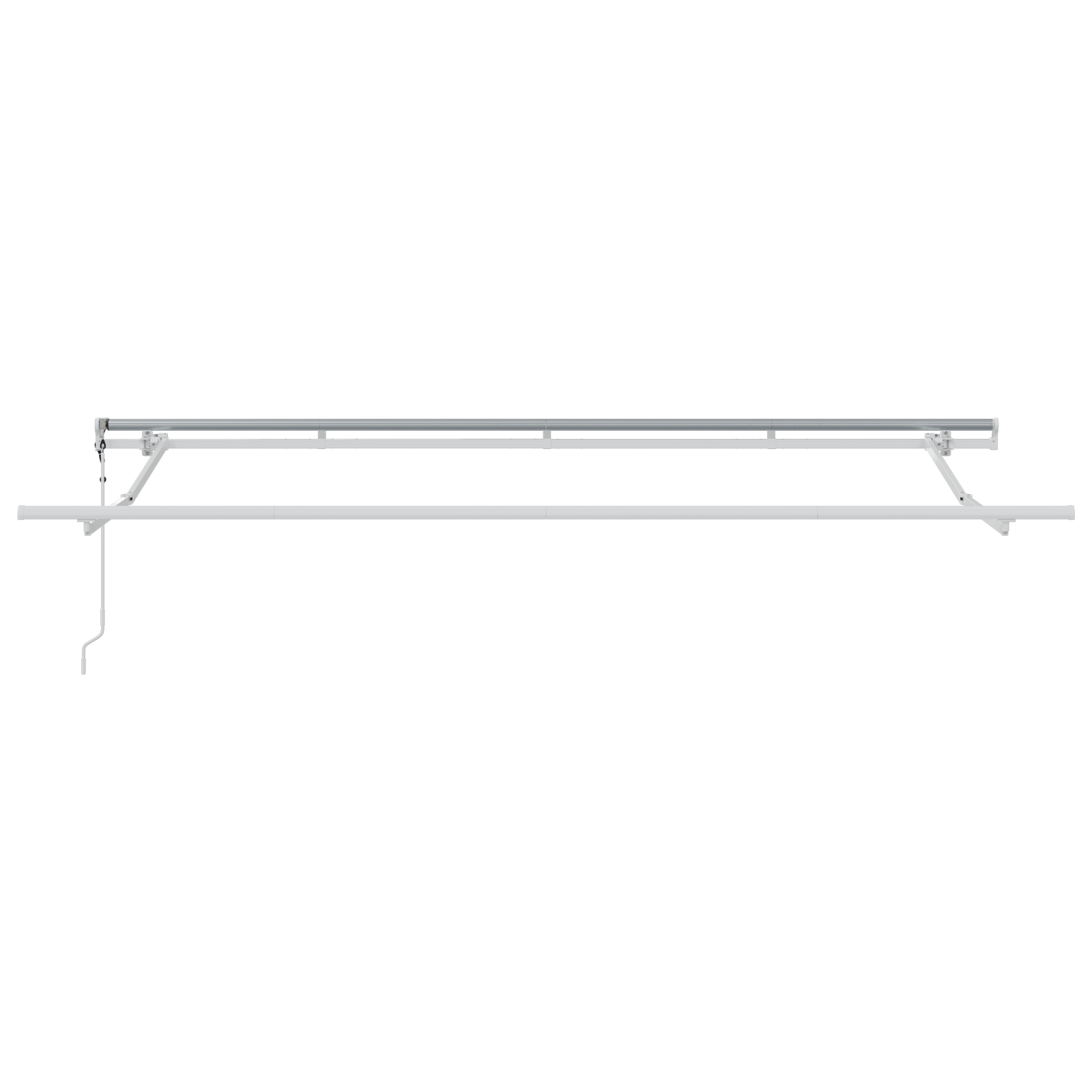 Utrækkelig Markise Stribet Blå og Hvid Hvid 350 X 200 Cm - billede 7