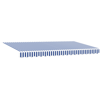 Markise med Blind Stribet Creme 350 X 200 X 120 Cm Stof, Metal - billede 2