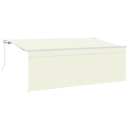 Markise med Blind Creme 350 X 200 X 120 Cm Stof, Metal - billede 2