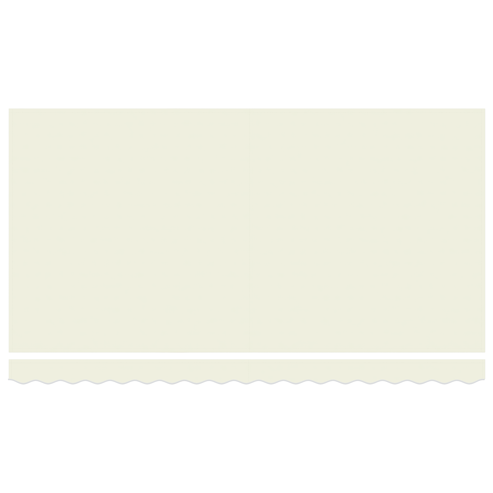 Markise med Blind Creme 350 X 200 X 120 Cm Stof, Metal - billede 7