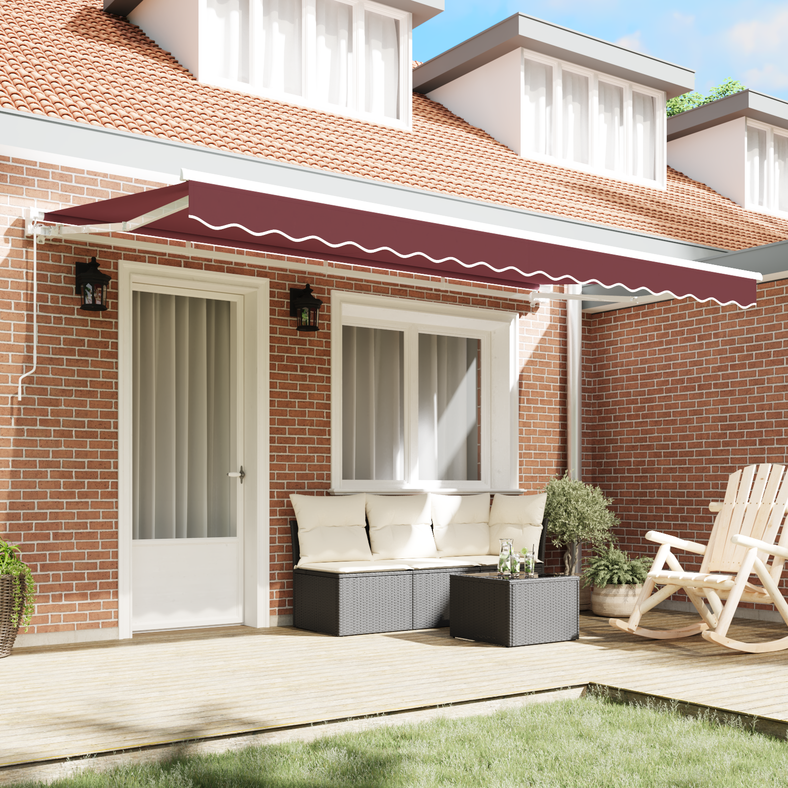 Utrækkelig Markise Bordeaux 350x200 Cm - billede 3