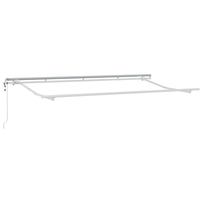 Utrækkelig Markise Blå og Hvid 400x200 Cm 400 X 200 Cm 4 X 2 M - billede 5