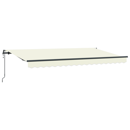 Utrækkelig Markise Creme og Antracit 400x200 Cm Large 4 X 2 M - billede 5