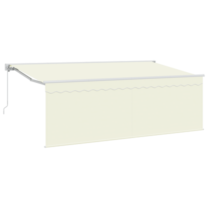 Utrækkelig Markise Creme Hvid Brun 400 X 200 Cm - billede 2