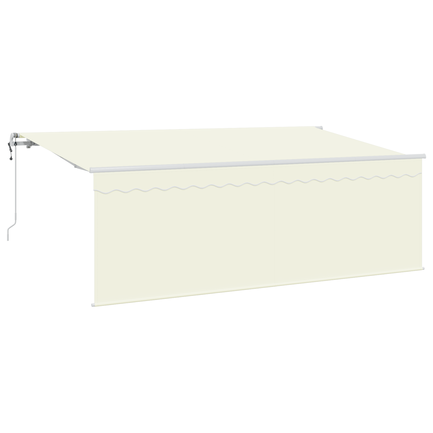 Utrækkelig Markise Creme Hvid Brun 400 X 200 Cm - billede 2