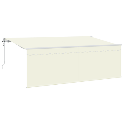 Utrækkelig Markise Creme Hvid Brun 400 X 200 Cm - billede 2