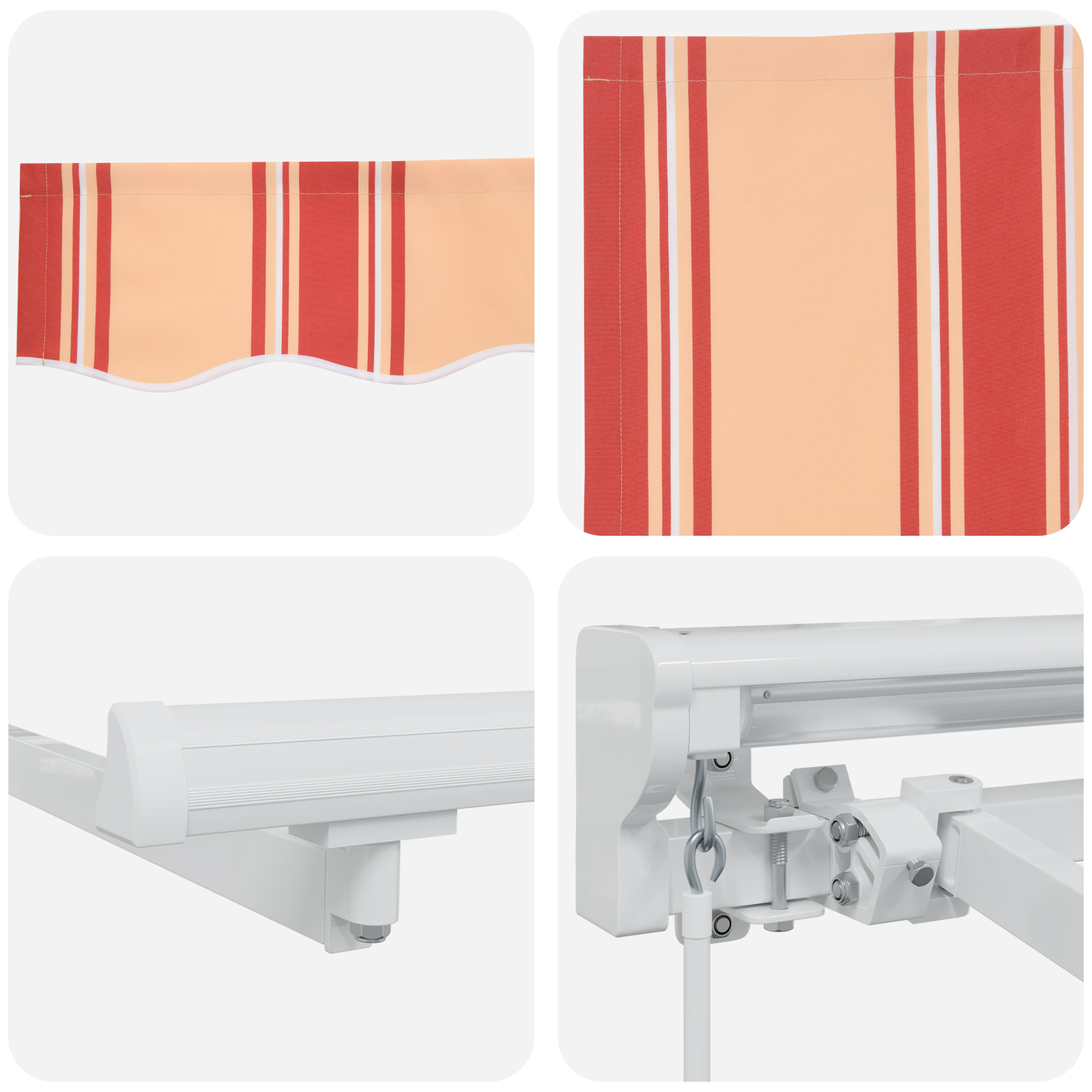Utrækkelig Markise Marineblå 400x200 Cm Stof og Polyester - billede 8