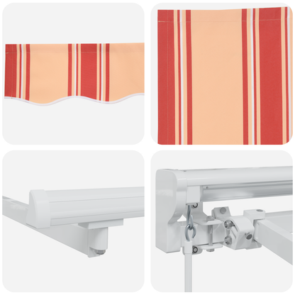 Utrækkelig Markise Marineblå 400x200 Cm Stof og Polyester - billede 8
