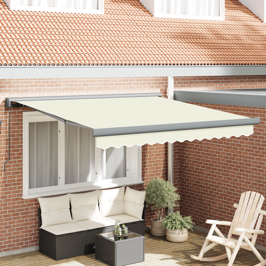 Manuel Udtækkelig Markise Creme 300x250 Cm - hovedbillede