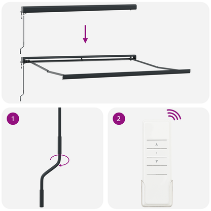 Automatisk Utrækkelig Markise Creme 300 X 250 Cm - billede 9