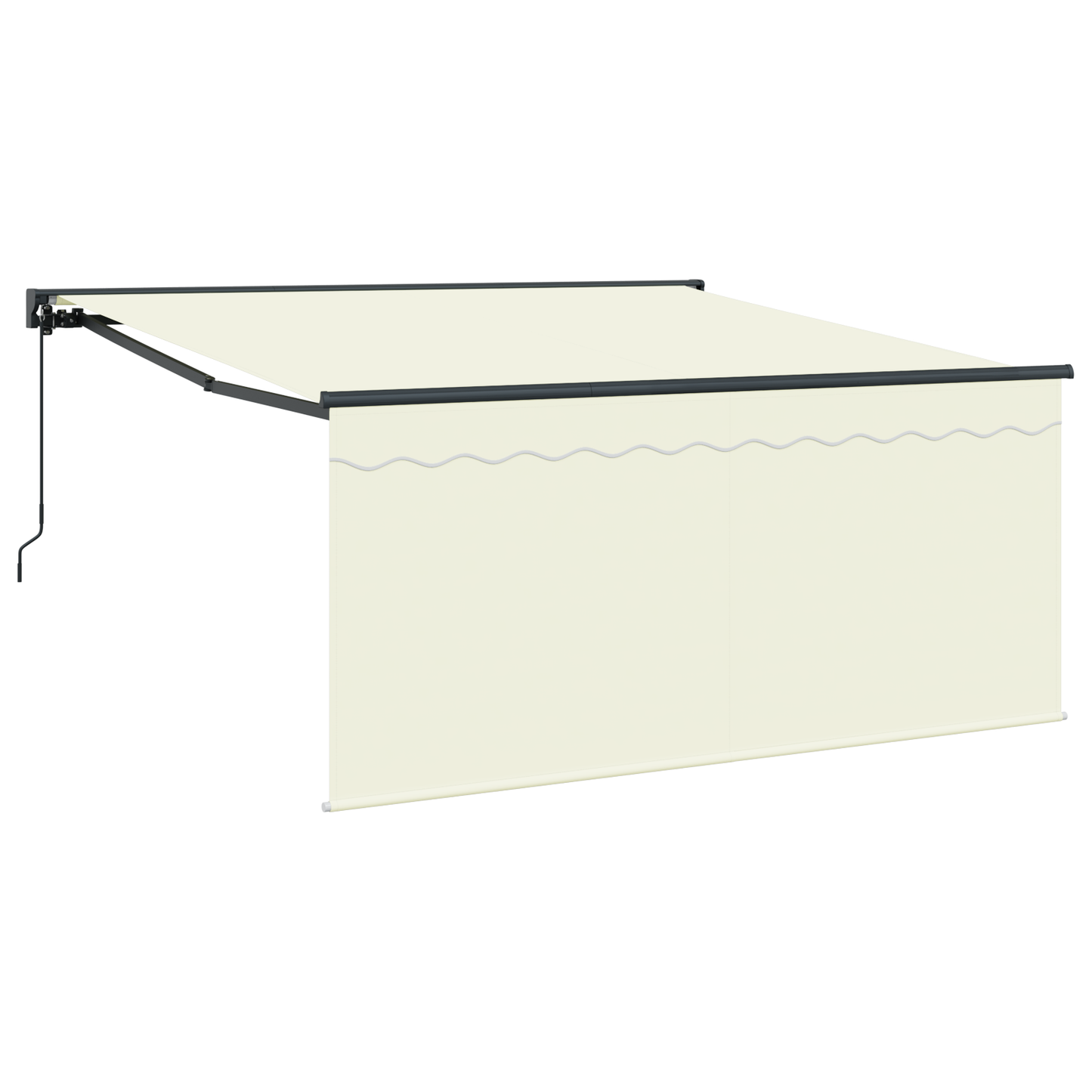 Utrækkelig Markise Creme Large Polyester - billede 2