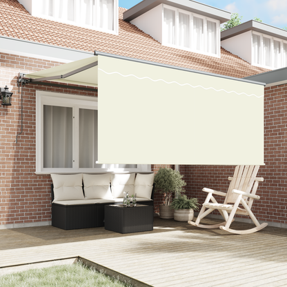 Utrækkelig Markise Beige Large Stof - billede 3