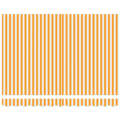 Utrækkelig Markise Gul og Hvid 300x250 Cm Polyester og Metal - billede 6