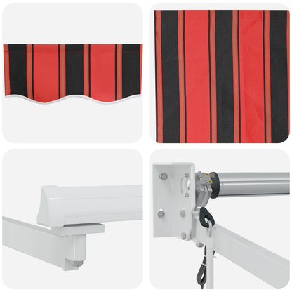 Automatisk Udtækkelig Markise Orange og Brun 300x250 Cm - billede 8