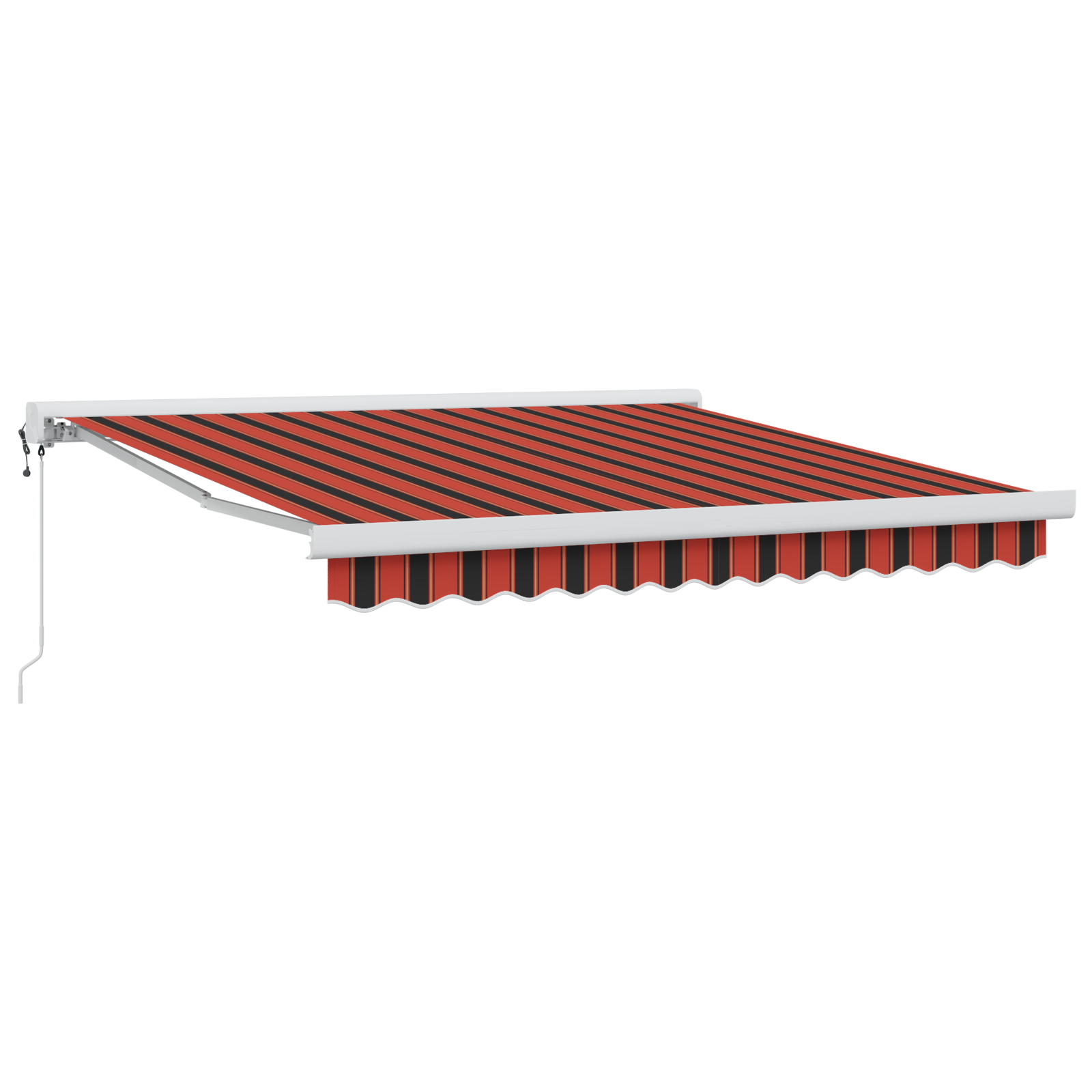 Automatisk Utrækbar Markise i Orange og Brun 300x250 Cm - billede 2