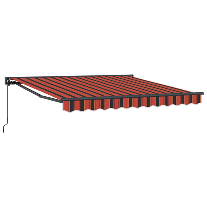 Utrækkelig Markise Orange og Brun 300x250 Cm Polyester og Metal - billede 2