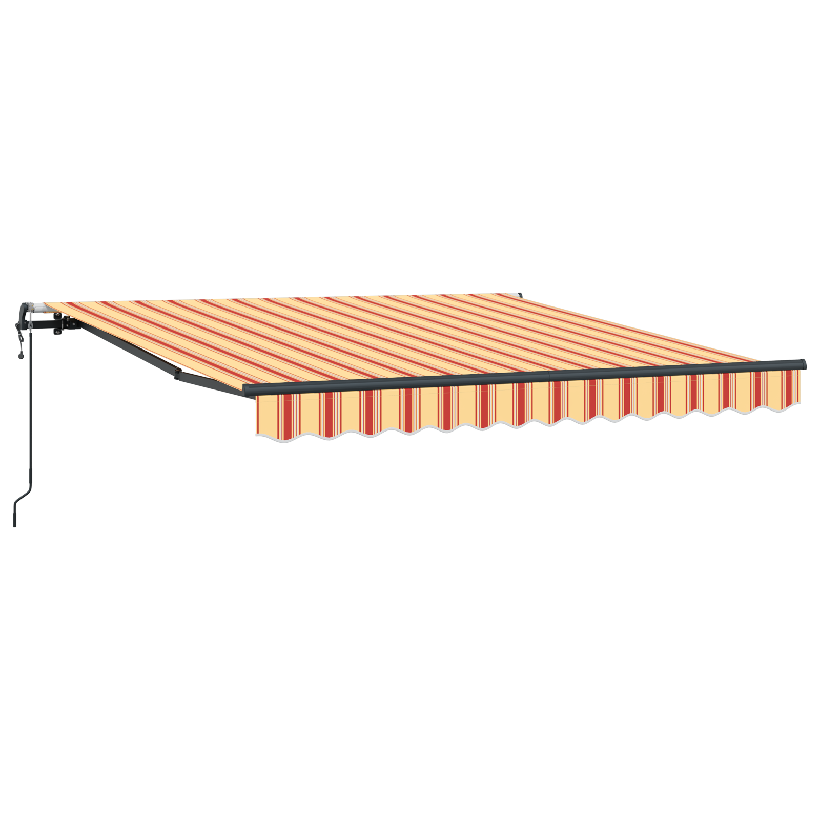 Automatisk Udtækkelig Markise Gul og Orange 300x250 Cm - billede 2