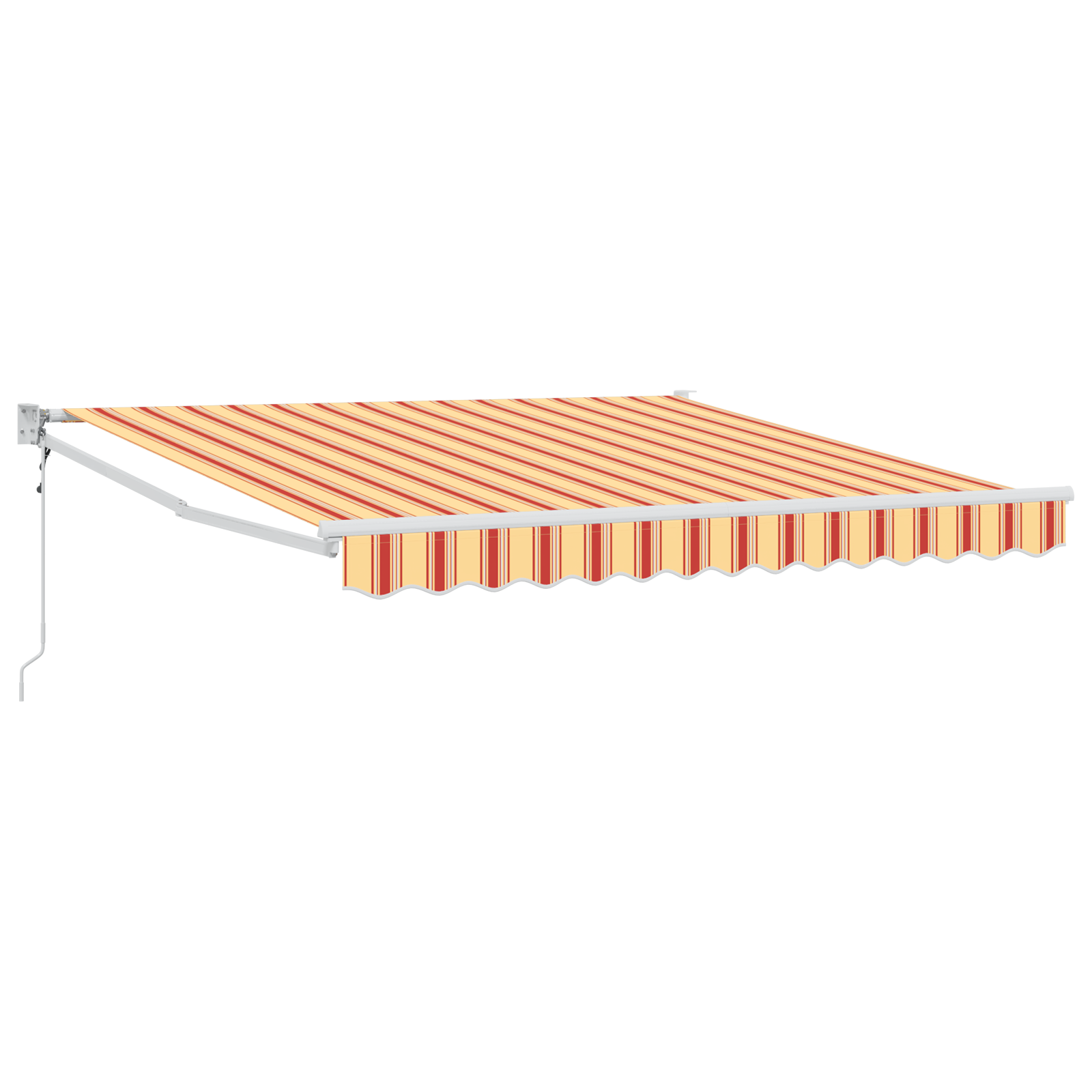 Automatisk Sammenrulkelig Markise Gul og Orange 300x250 Cm - billede 2