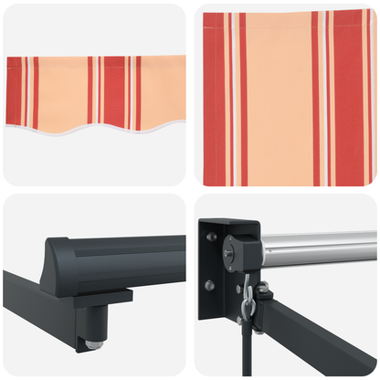 Manuel Udrulbar Markise Gul og Orange 300x250 Cm - billede 8