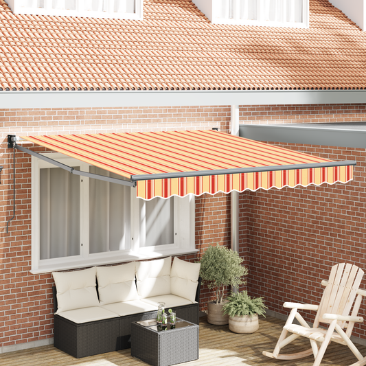 Manuel Udrulbar Markise Gul og Orange 300x250 Cm - hovedbillede