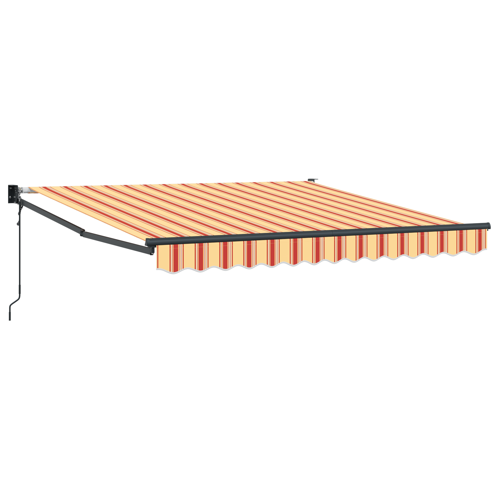Automatisk Udtækkelig Markise Gul og Orange 300x250 Cm - billede 2