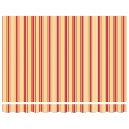 Manuel Utrækkelig Markise - Gul og Orange, 300 X 250 Cm - billede 6