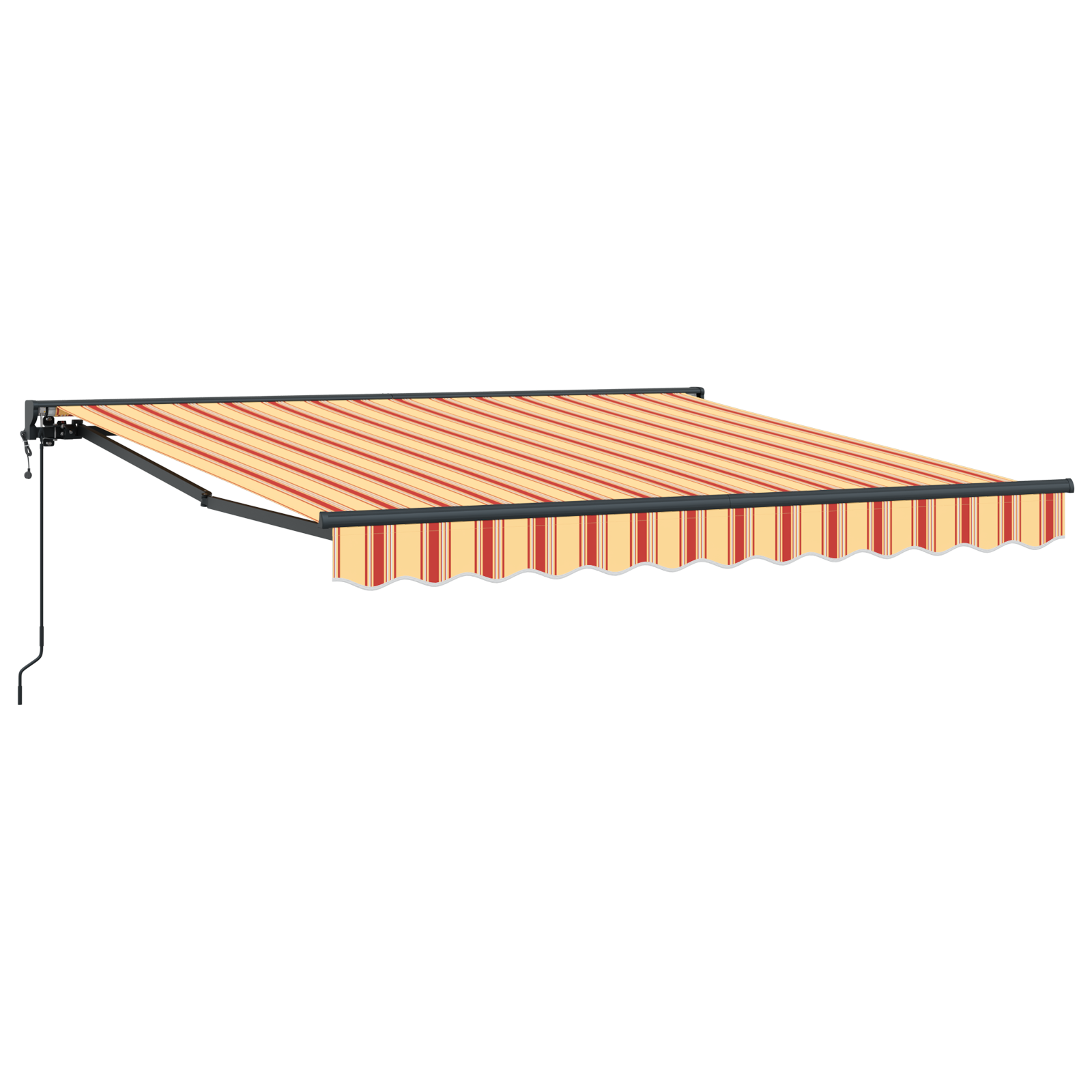 Automatisk Utrækkeligt Markise i Gul og Orange, 300 X 250 Cm - billede 2