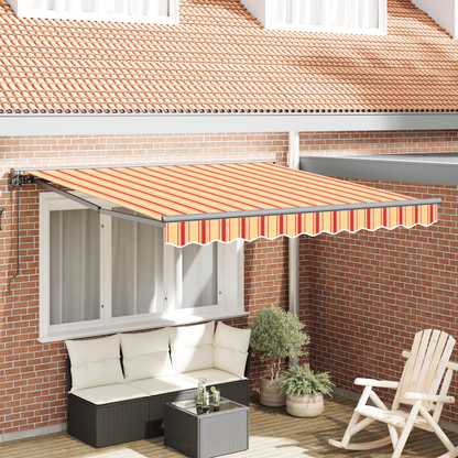 Automatisk Utrækkeligt Markise i Gul og Orange, 300 X 250 Cm - hovedbillede