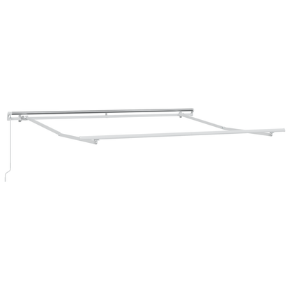 Manuel Udtækkelig Markise Rød og Hvid Stribe 300x250 Cm - billede 4