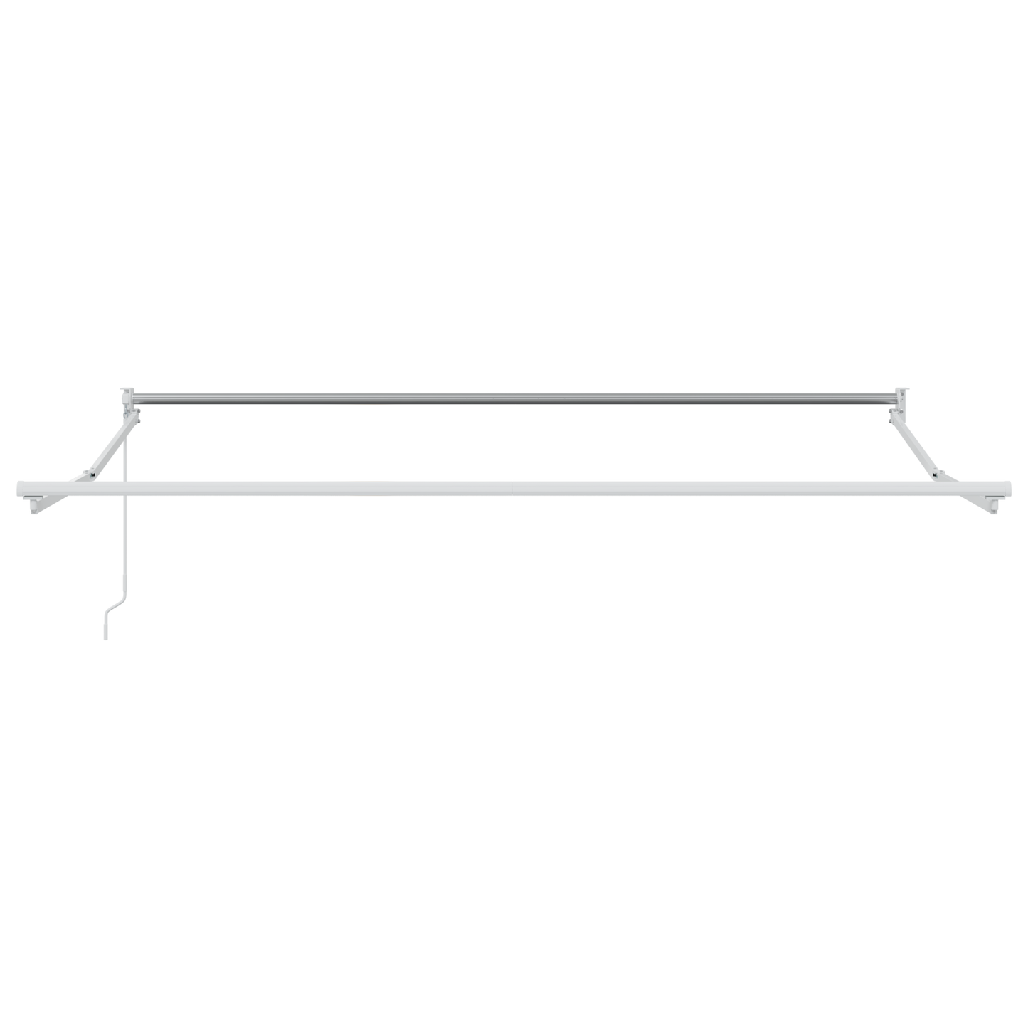 Manuel Udtækkelig Markise Rød og Hvid Stribe 300x250 Cm - billede 7