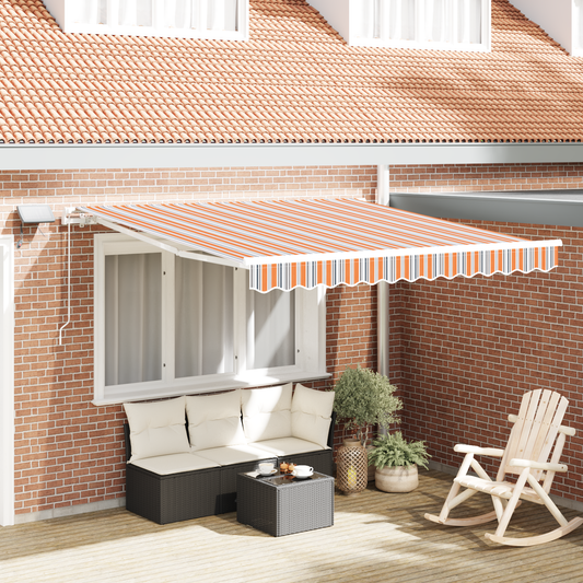 Utrækkelig Markise With Flerfarvet 300 X 250 Cm Stof - hovedbillede