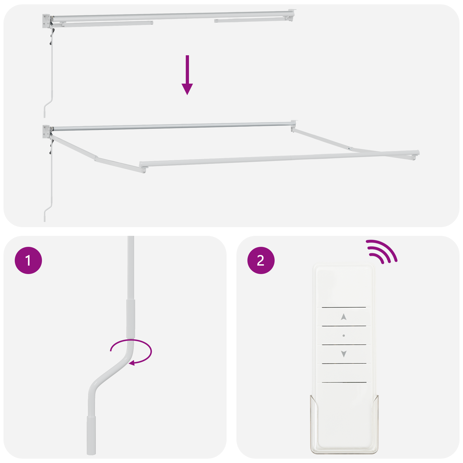 Utrækkelig Markise Flerfarvet 300x250 Cm Stof - billede 9