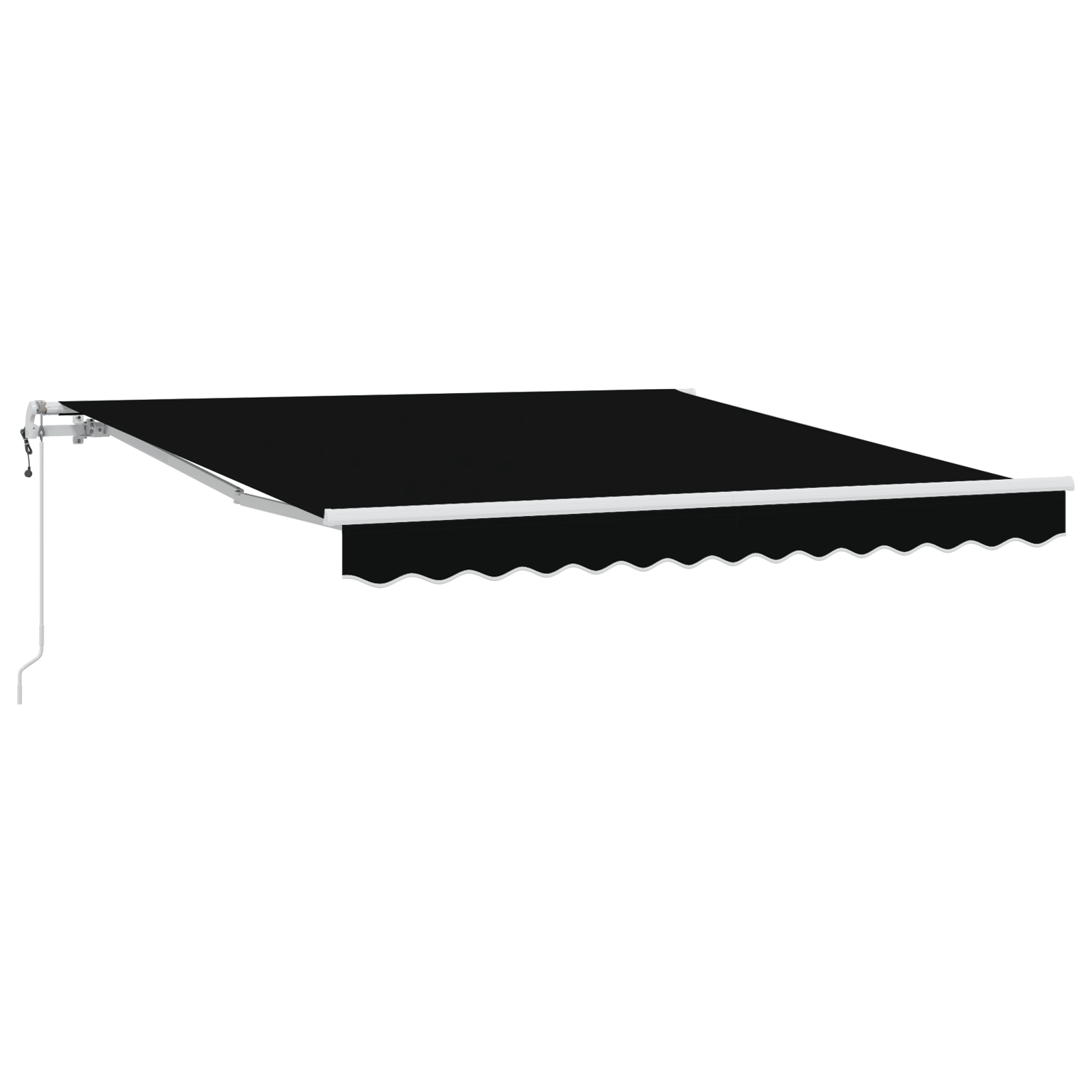 Automatisk Utrækkelig Markise Sort 300 X 250 Cm - billede 2