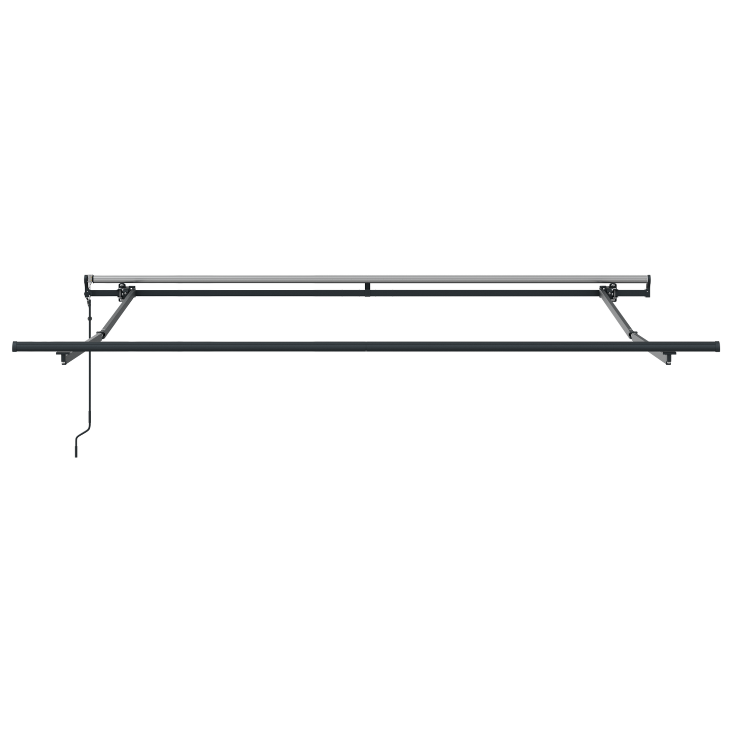 Automatisk Udtækkelig Markise Sort 300x250 Cm&&markise Erstatningsstof til 3x2.5 M Ramme Sort - billede 7