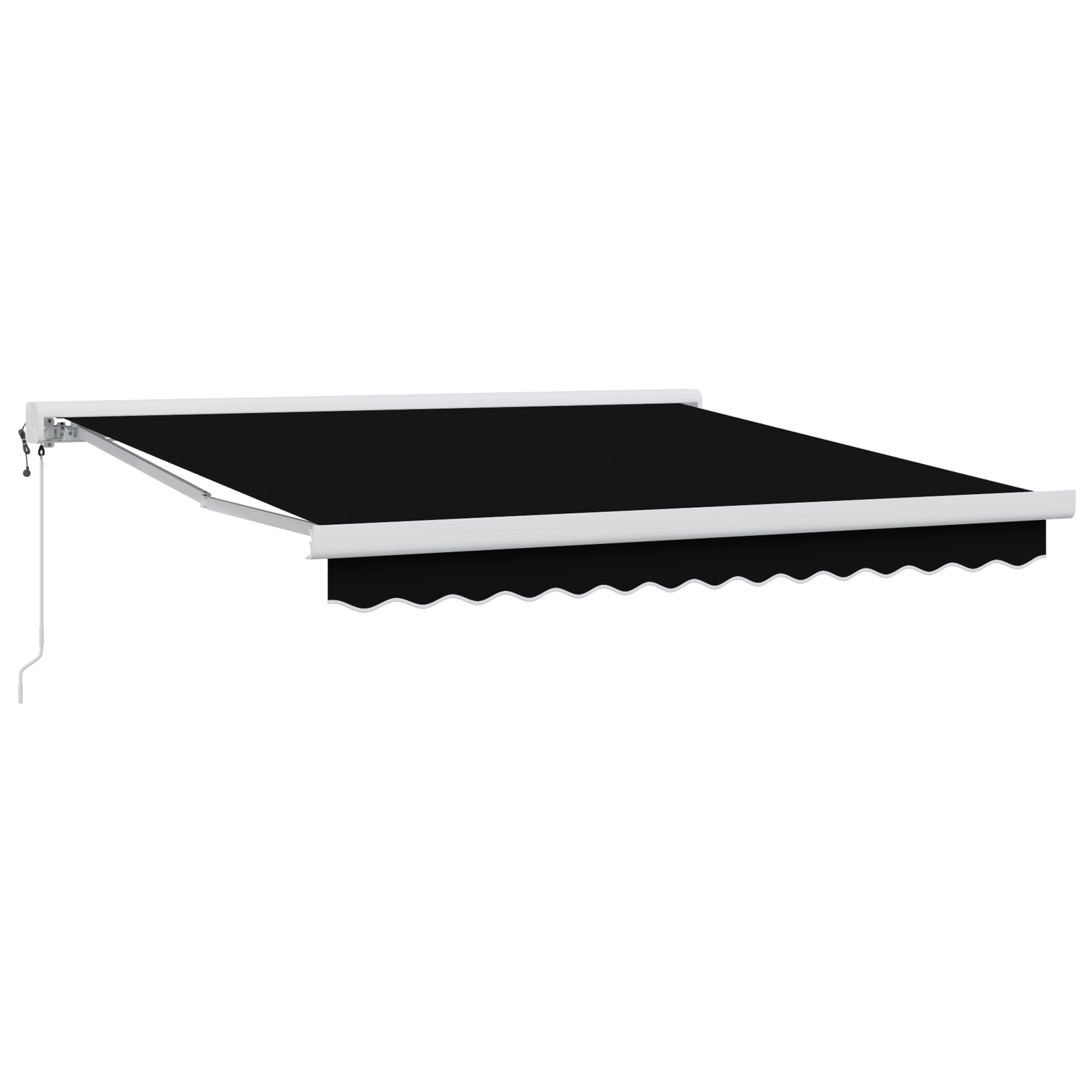 Sort 300x250 Cm Automatisk Udtækkelig Markise - billede 2