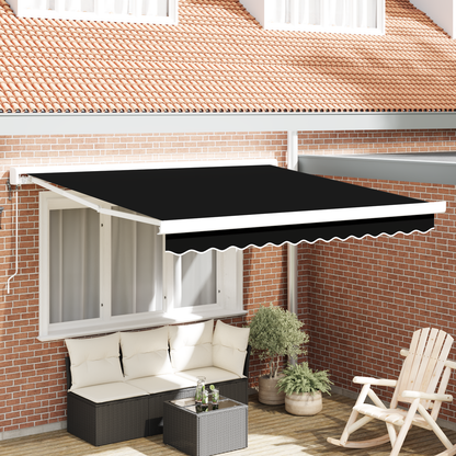 Sort 300x250 Cm Automatisk Udtækkelig Markise - hovedbillede