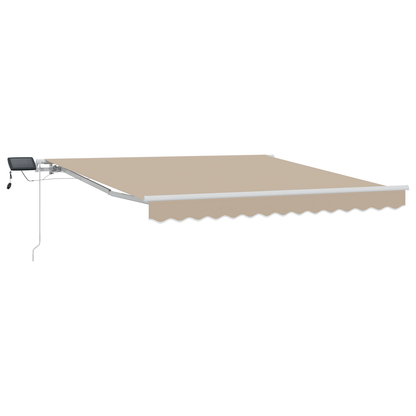 Manuel Utrækkeligt Markise med Led i Beige, 300 X 250 Cm - billede 2